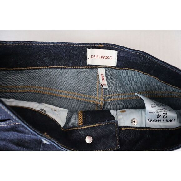 Driftwood P41500A Women's Sz 24 Dark Blue Farrah High Rise Flare Jeans Pants - Picture 5 of 6